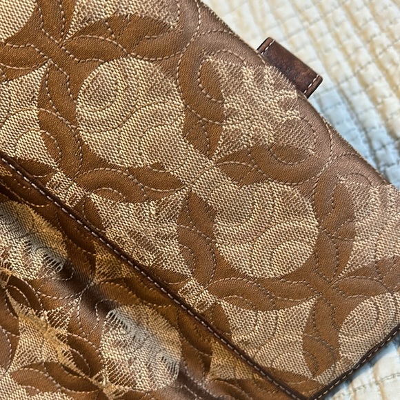 Vintage Coach leather and canvas wallet - Picture 13 of 14